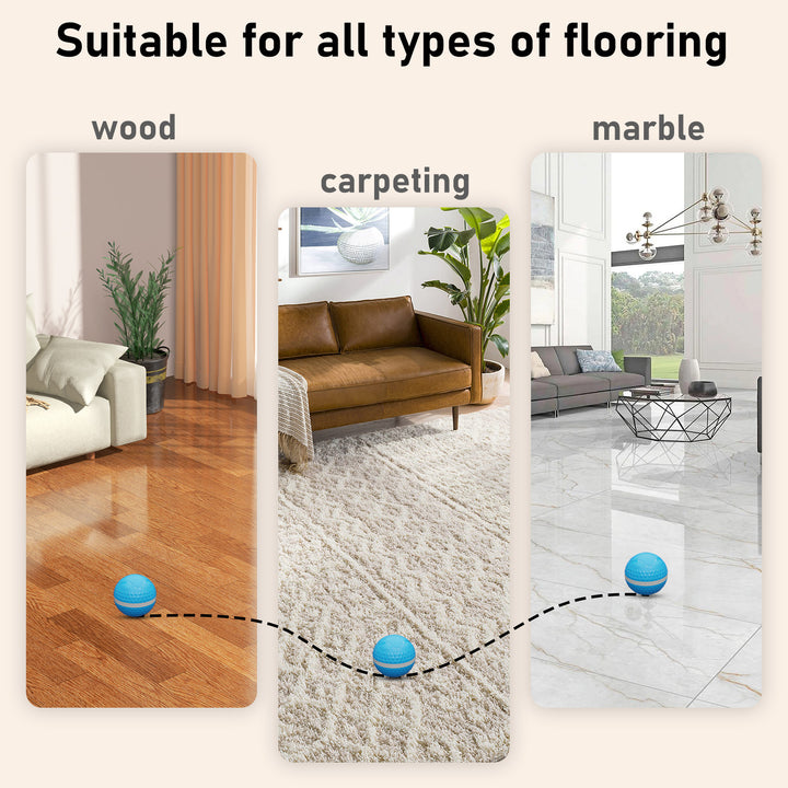 Smart Automatic Rolling Dog Ball – USB Rechargeable Interactive Pet Toy