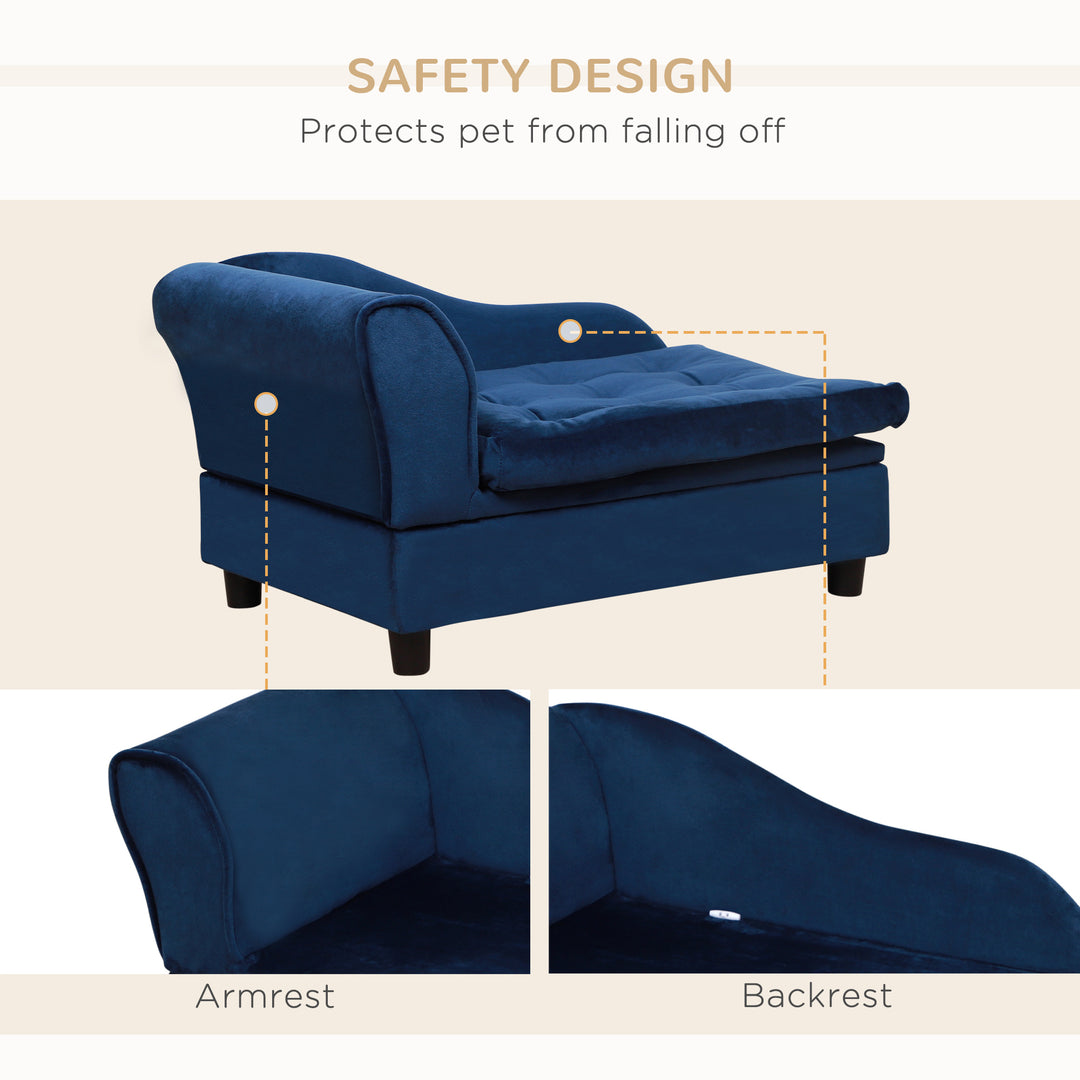 Luxury Small Dog Sofa Bed with Hidden Storage – Modern Pet Couch