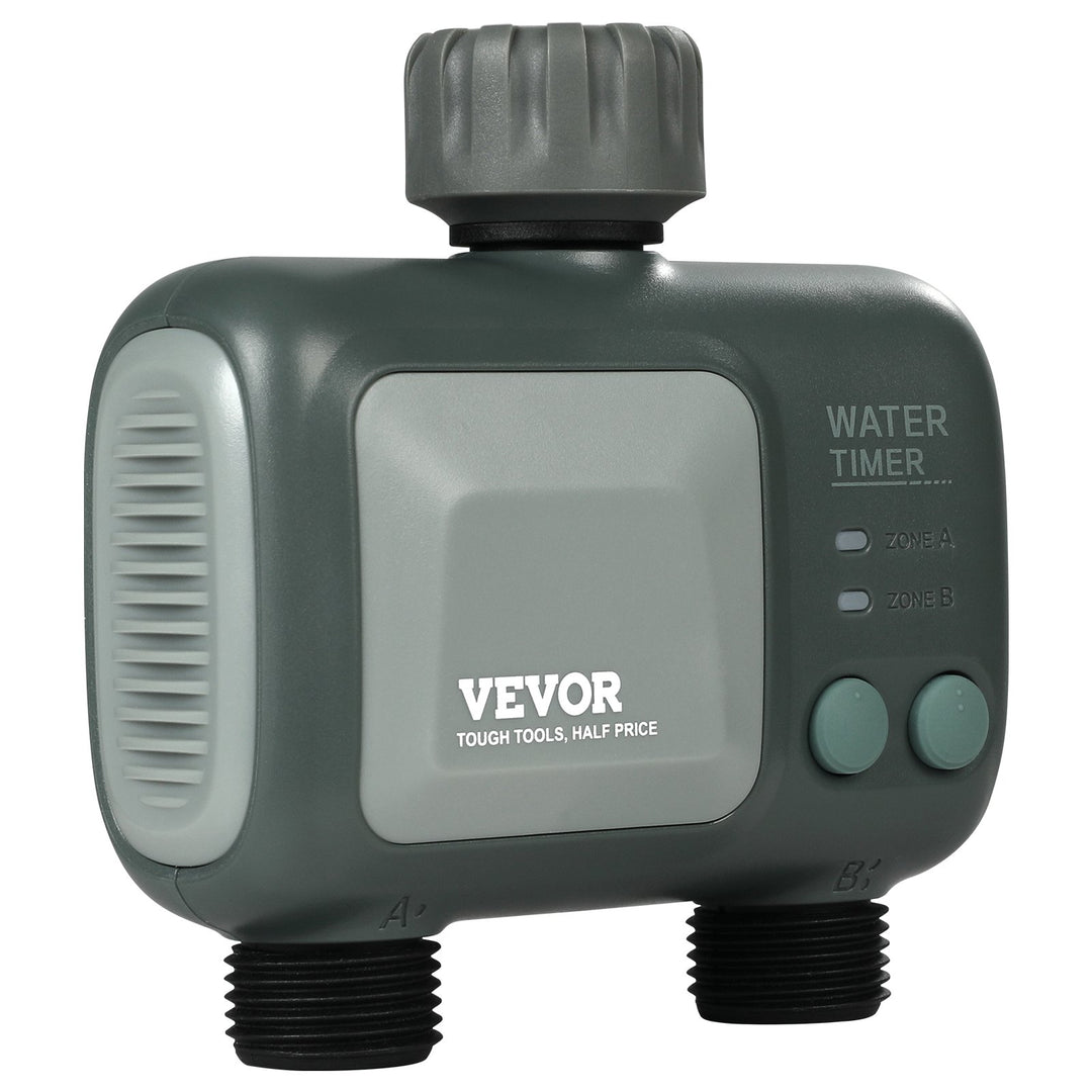 WiFi Smart Sprinkler Timer — 2-Outlet Hose Faucet Water Timer, App & Voice Control, Alexa & Google Compatible, IPX6 Waterproof