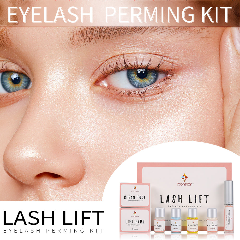 ICONSIGN Lash Lift Kit — Professional Eyelash Perming Set, Lasts 2–3 Months (Home & Salon Use)