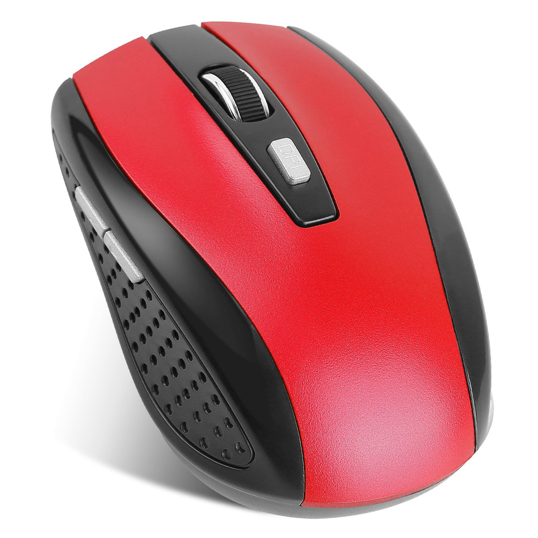 2.4G Wireless Gaming Mouse — 6-Button Optical Mouse, 3 Adjustable DPI, USB Receiver for PC, Laptop & Mac (Blue/Red)