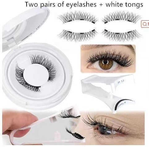 Magnetic Mink False Eyelashes — No-Glue Little Devil Style, Sizes 9–14 with Applicator Clip