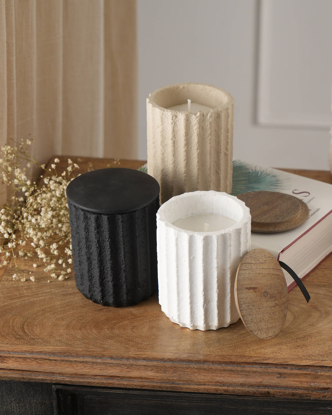 Jar Candle Ecomix Wax Fill With Wooden Lid - Vanilla Lavender, 6oz