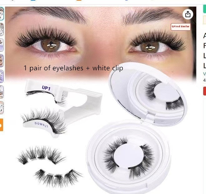 Magnetic Mink False Eyelashes — No-Glue Little Devil Style, Sizes 9–14 with Applicator Clip