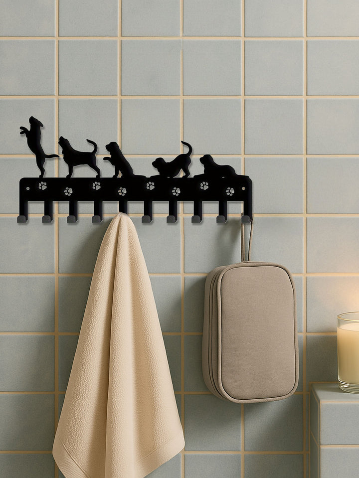 Animal-Inspired Wall-Mounted Key Holder — Detachable Upright Hook Organizer for Home & Entryway