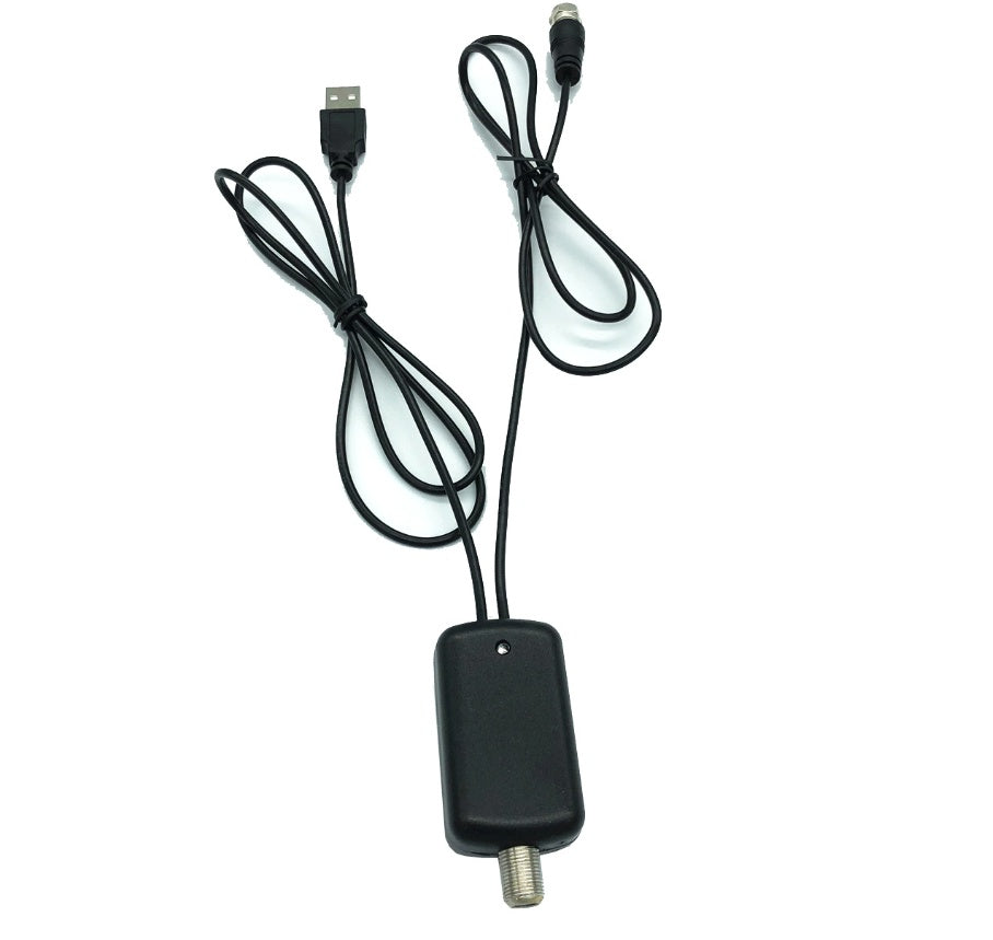 HDTV Signal Booster & TV Antenna Amplifier — Low Noise, Easy Installation Antenna Adapter for Clearer TV Reception