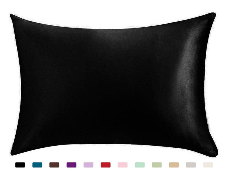 Satin Silk Pillowcase — Ice Silk Smooth Single Pillowcase, Anti-Frizz Hair & Skin Sleep Cover
