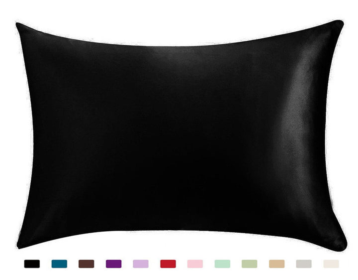 Satin Silk Pillowcase — Ice Silk Smooth Single Pillowcase, Anti-Frizz Hair & Skin Sleep Cover