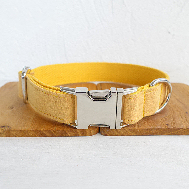 Stylish Dog Collar &amp; Leash Set with Bow Tie – Adjustable Pet Collar