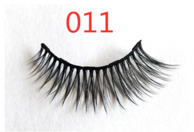 Magnetic Fashion False Eyelashes — 20+ Styles, Cotton Stem, Glue-Free (Styles 011–020)