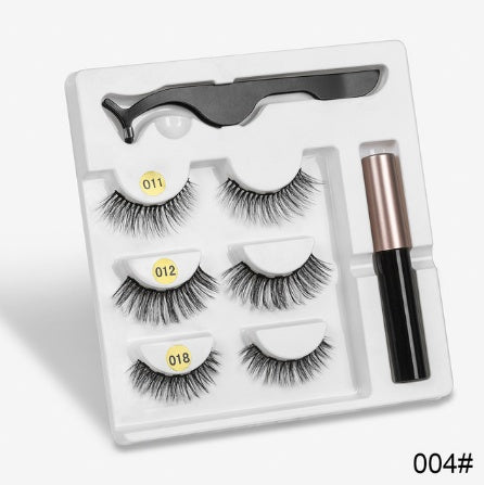 Magnetic Fashion False Eyelashes — 20+ Styles, Cotton Stem, Glue-Free (Styles 011–020)