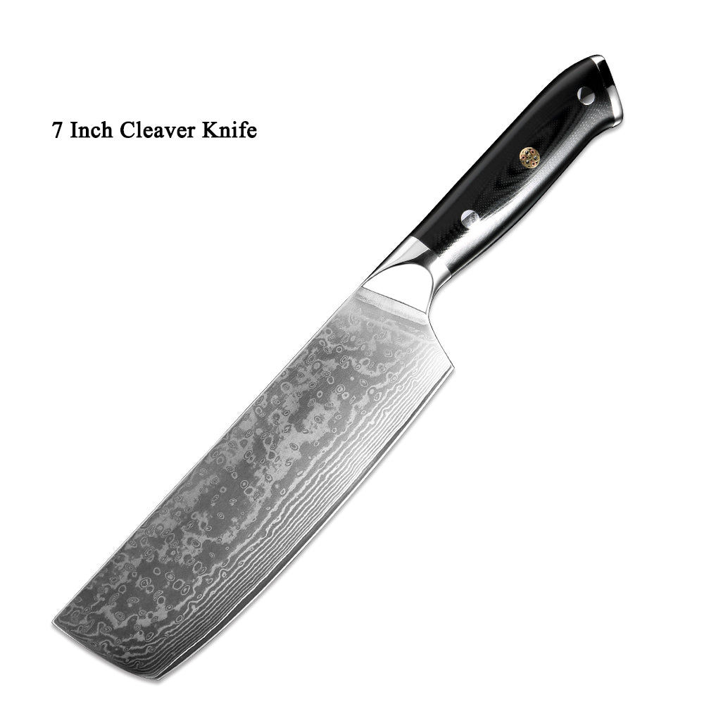 Japanese 67-Layer Damascus Steel Kitchen Knife – Professional Chef & Fruit Knife