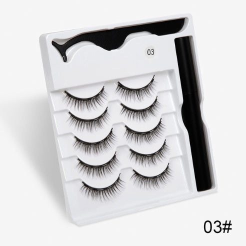 Magnetic Fashion False Eyelashes — 20+ Styles, Cotton Stem, Glue-Free (Styles 011–020)
