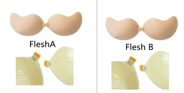 Deep V Invisible Silicone Bra – Strapless Push-Up Adhesive Bra