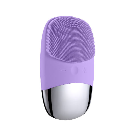Mini Silicone Electric Facial Cleansing Brush & Skin Massager — Multi-Colour, Single & 2-Pack Options