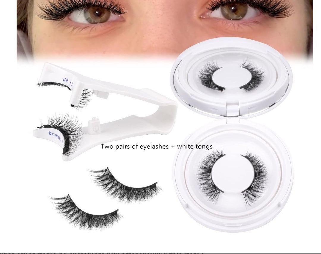 Magnetic Mink False Eyelashes — No-Glue Little Devil Style, Sizes 9–14 with Applicator Clip