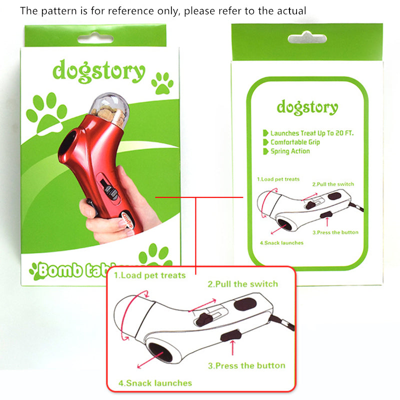 Dogstory Pet Treat Launcher – Interactive Dog & Cat Snack Catapult Toy