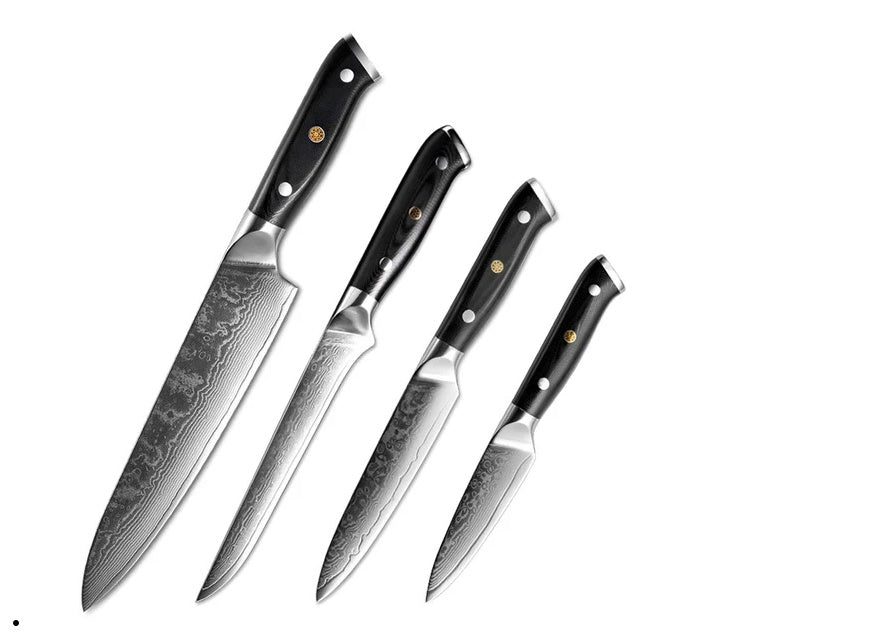 Japanese 67-Layer Damascus Steel Kitchen Knife – Professional Chef & Fruit Knife