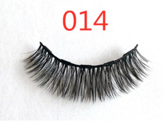 Magnetic Fashion False Eyelashes — 20+ Styles, Cotton Stem, Glue-Free (Styles 011–020)