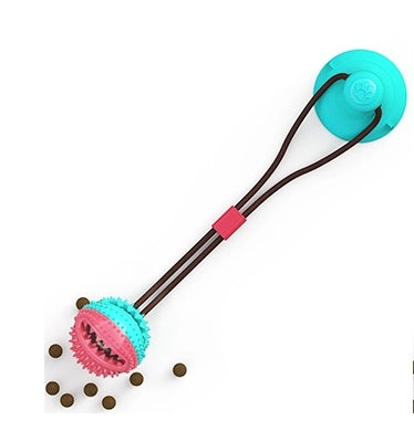 Interactive Suction Cup Tug Dog Toy – Teeth Cleaning Treat Dispensing Toy