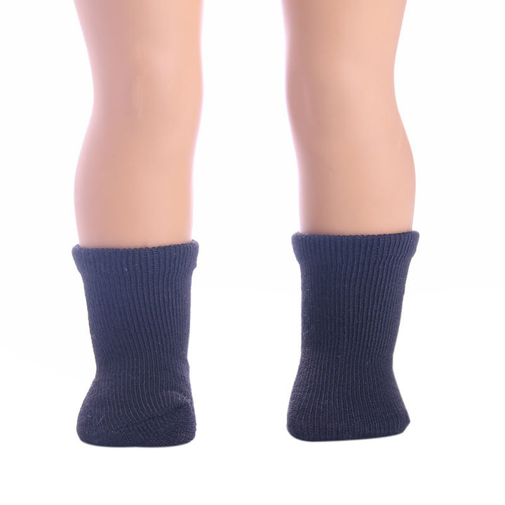 18-Inch American Girl Doll Solid Colour Stockings — Doll Clothing Accessory (Multiple Colours)