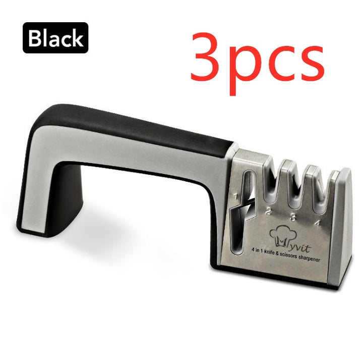 4-in-1 Family Kitchen Knife Sharpener — Multi-Stage Blade Sharpener for Home Use