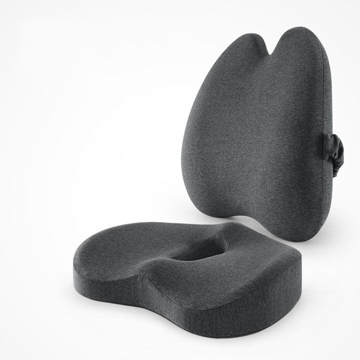 Comfortable Car Waist & Back Cushion — Lumbar Support Pad for Driver & Passenger Seat