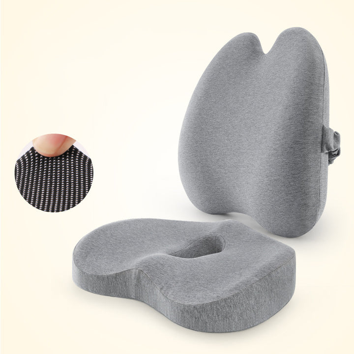 Comfortable Car Waist & Back Cushion — Lumbar Support Pad for Driver & Passenger Seat