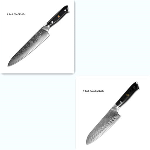 Japanese 67-Layer Damascus Steel Kitchen Knife – Professional Chef & Fruit Knife