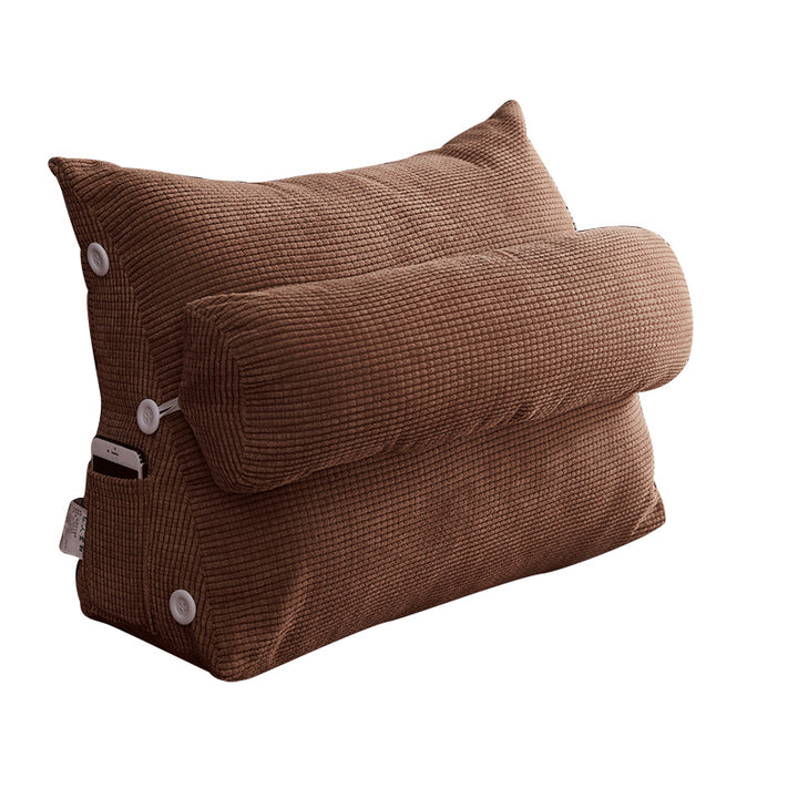 Waist Backrest Lumbar Support Pillow — Bed, Sofa & Chair Cushion for Back Pain Relief (11 Colours)