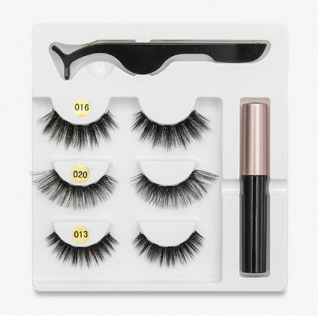 Magnetic Fashion False Eyelashes — 20+ Styles, Cotton Stem, Glue-Free (Styles 011–020)