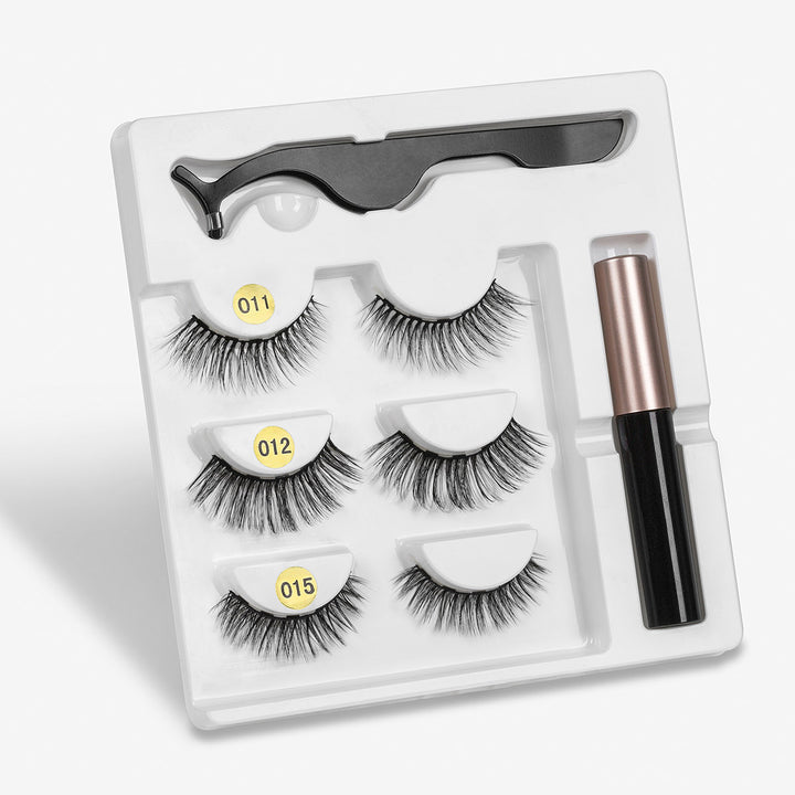 Magnetic Fashion False Eyelashes — 20+ Styles, Cotton Stem, Glue-Free (Styles 011–020)