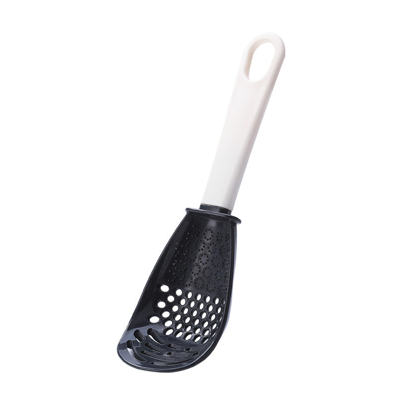 Multifunctional Slotted Grinding Cooking Spoon — Mashed Potato Masher, Ginger Garlic Press & Stir-Fry Spatula