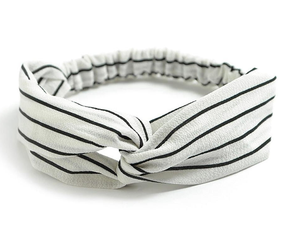 Women's Retro Style Printed Headband — Vintage Fabric Hair Band for Daily Wear, Yoga & Skincare