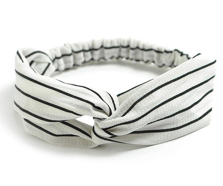 Women's Retro Style Printed Headband — Vintage Fabric Hair Band for Daily Wear, Yoga & Skincare