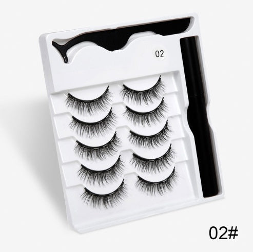 Magnetic Fashion False Eyelashes — 20+ Styles, Cotton Stem, Glue-Free (Styles 011–020)