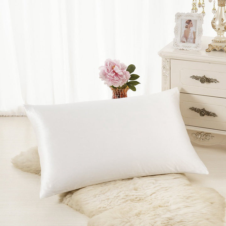 Satin Silk Pillowcase — Ice Silk Smooth Single Pillowcase, Anti-Frizz Hair & Skin Sleep Cover