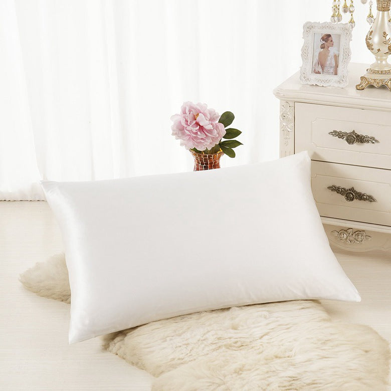 Satin Silk Pillowcase — Ice Silk Smooth Single Pillowcase, Anti-Frizz Hair & Skin Sleep Cover