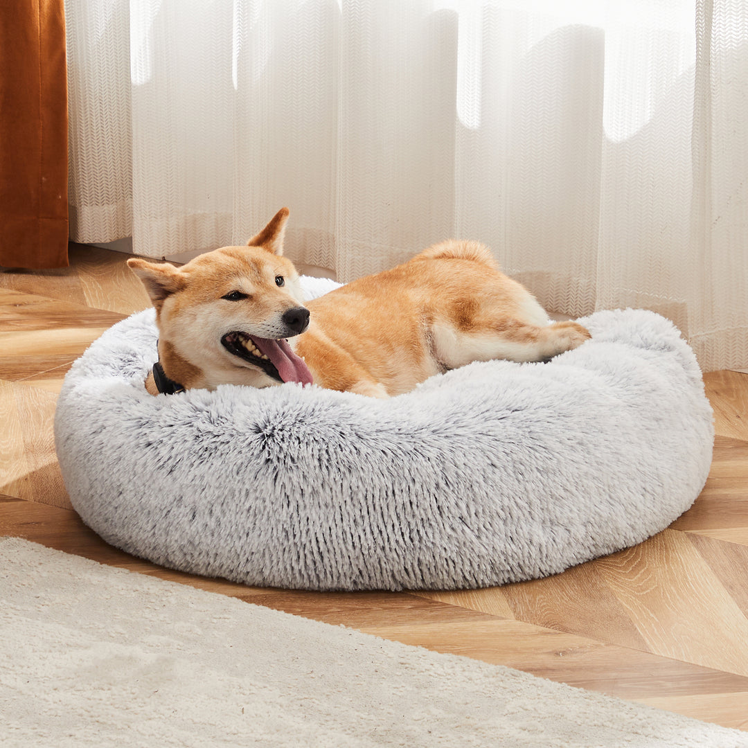 Calming Donut Dog Bed – Ultra Soft Anti-Anxiety Pet Bed