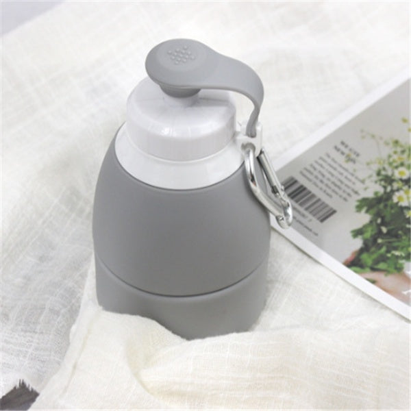 Foldable Silicone Water Bottle — Collapsible Reusable BPA-Free Travel Bottle, 7 Colours