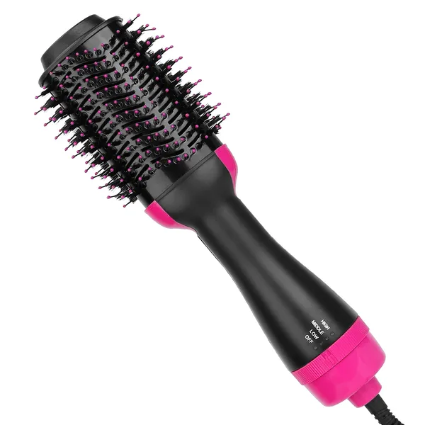 4-in-1 Hot Hair Brush Dryer Comb — Volumizer for Straightening, Curling & Drying
