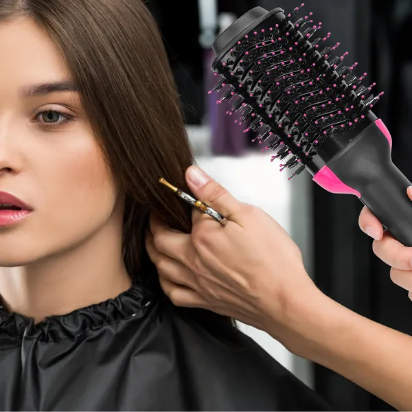4-in-1 Hot Hair Brush Dryer Comb — Volumizer for Straightening, Curling & Drying