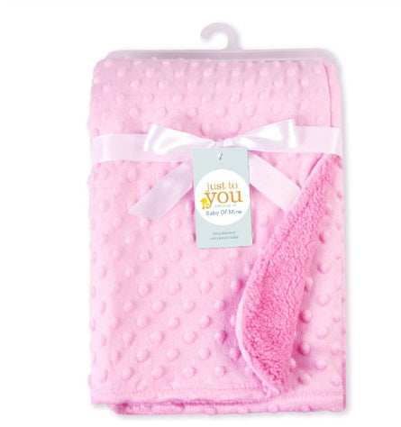 Polar Dot Newborn Baby Swaddle Blanket — Soft Wrap Envelope Bedding for Newborns (Pink/Purple/Blue/Gray/Green/White)