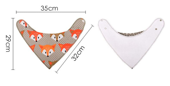 4-Pack Cotton Bandana Baby Bibs — Arrow, Wave & Triangle Print Burp Cloths (Multiple Sets)