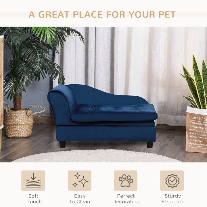 Luxury Small Dog Sofa Bed with Hidden Storage – Modern Pet Couch