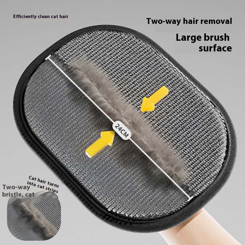 Electrostatic Pet Hair Remover Glove – Reusable Pet Fur Cleaning Brush