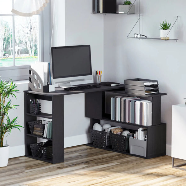 Computer Desk — Home Office Study Desk & Workstation for PC, Laptop & Dual Monitor Setup