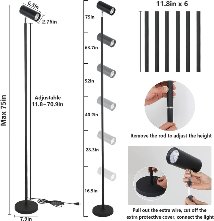 Grow Lights Stand For Indoor Plants Full Spectrum Tall Plant Light For Indoor Growing With 20W COB P
