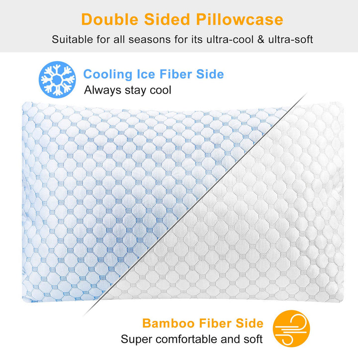 Decorative Throw Pillows — Set of 2, Soft Filled Cushions for Sofa, Bed & Living Room