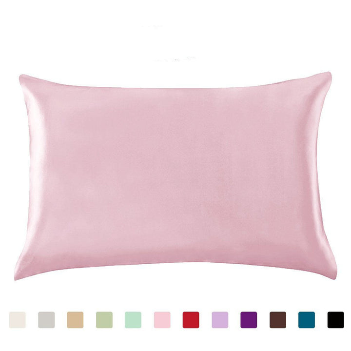 Satin Silk Pillowcase — Ice Silk Smooth Single Pillowcase, Anti-Frizz Hair & Skin Sleep Cover